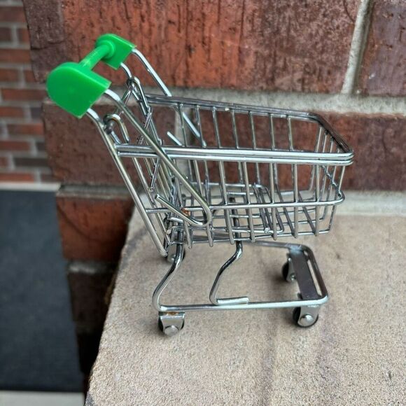 Mini Toy Metal Shopping Cart - Picture 3 of 8